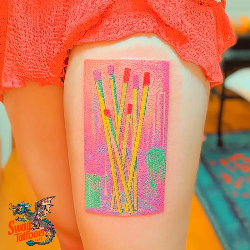 75 Matchstick tattoo Design Ideas, Meaning & Symbolism 21 Matchstick tattoo