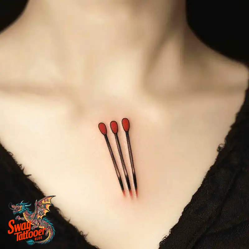 75 Matchstick tattoo Design Ideas, Meaning & Symbolism 67 Matchstick tattoo