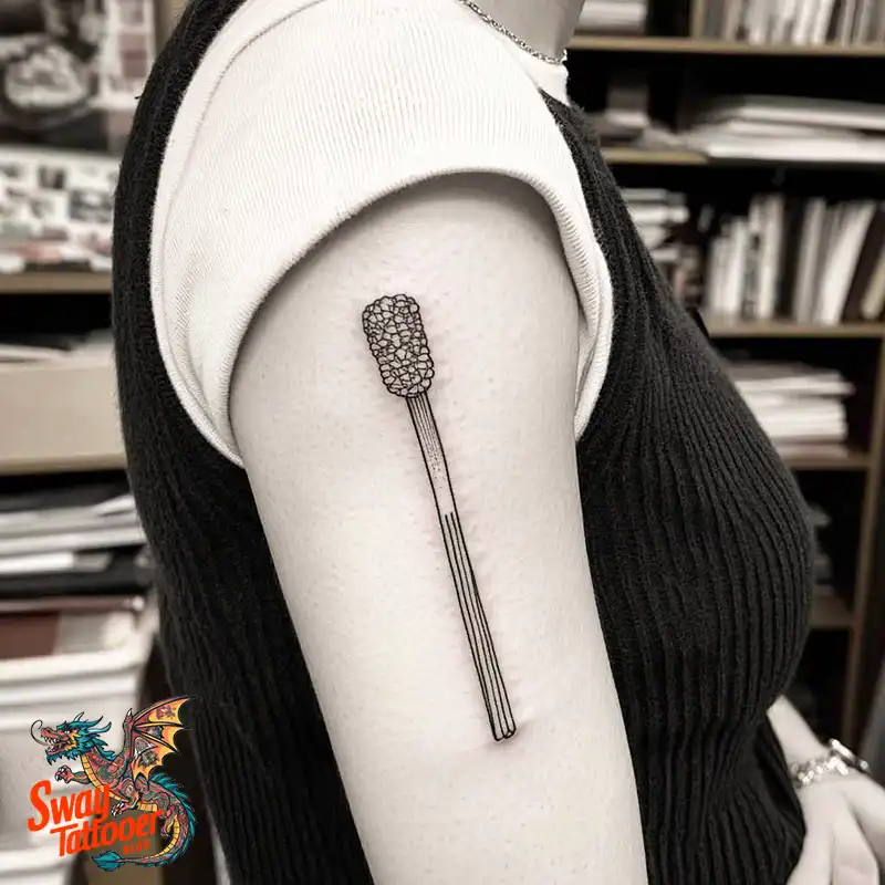 75 Matchstick tattoo Design Ideas, Meaning & Symbolism 14 Matchstick tattoo