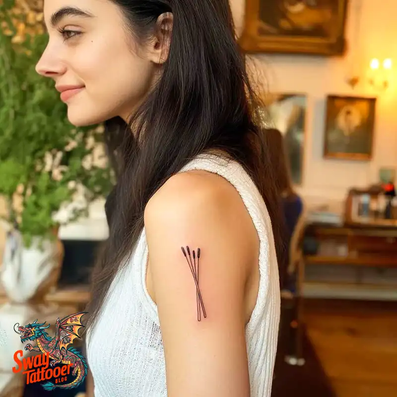75 Matchstick tattoo Design Ideas, Meaning & Symbolism 8 Matchstick tattoo