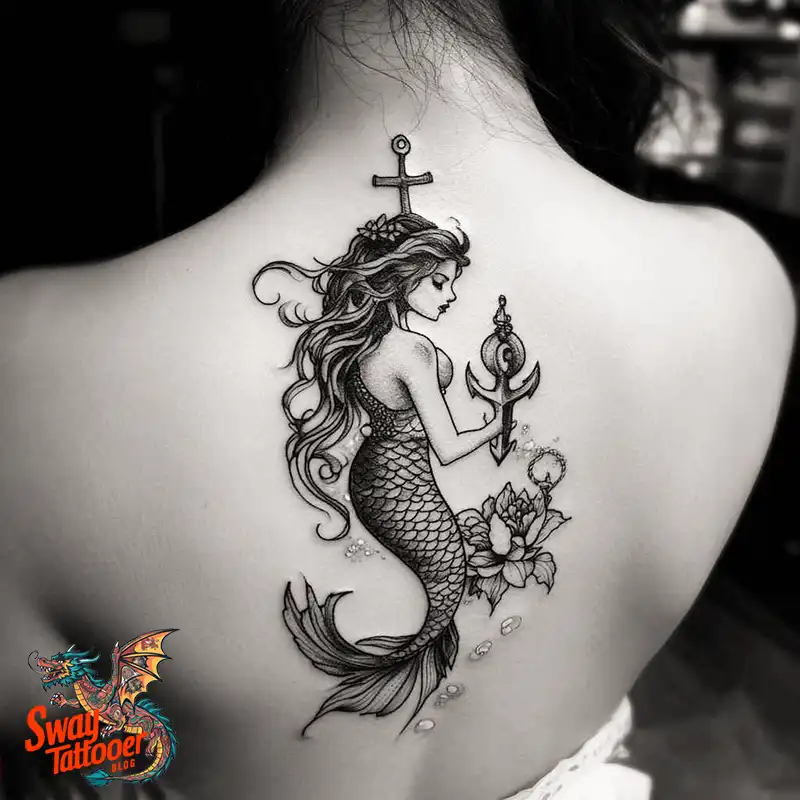 100 Mermaid Tattoo Designs: Ocean-Inspired Ink Magic 86 Mermaid tattoo