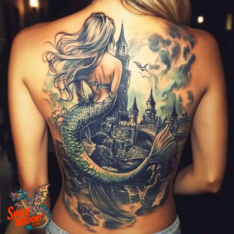 100 Mermaid Tattoo Designs: Ocean-Inspired Ink Magic 67 Mermaid tattoo