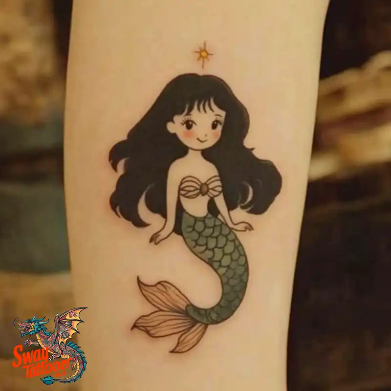 100 Mermaid Tattoo Designs: Ocean-Inspired Ink Magic 59 Mermaid tattoo