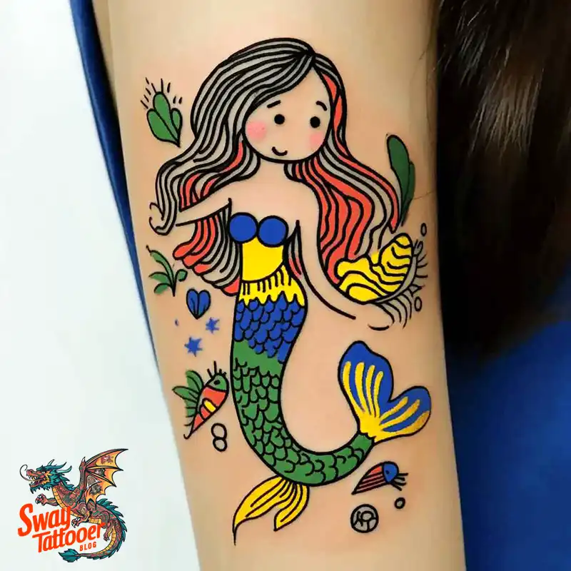100 Mermaid Tattoo Designs: Ocean-Inspired Ink Magic 55 Mermaid tattoo