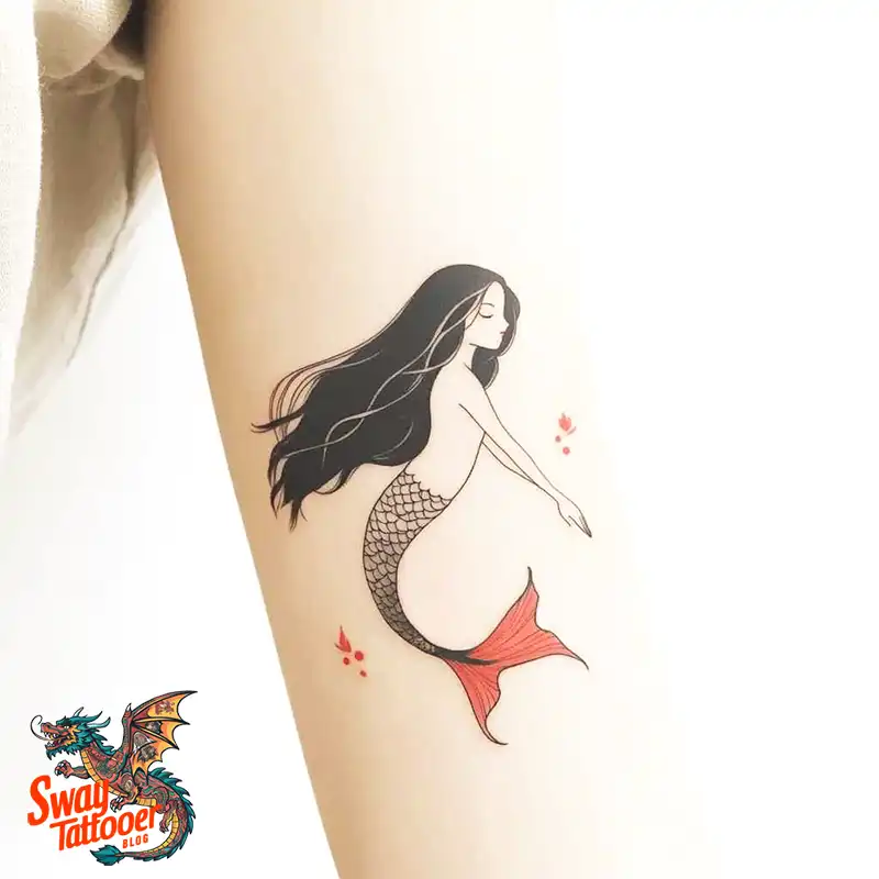 100 Mermaid Tattoo Designs: Ocean-Inspired Ink Magic 51 Mermaid tattoo