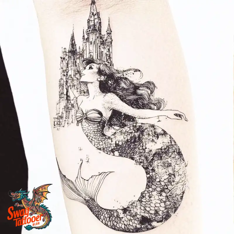 100 Mermaid Tattoo Designs: Ocean-Inspired Ink Magic 54 Mermaid tattoo