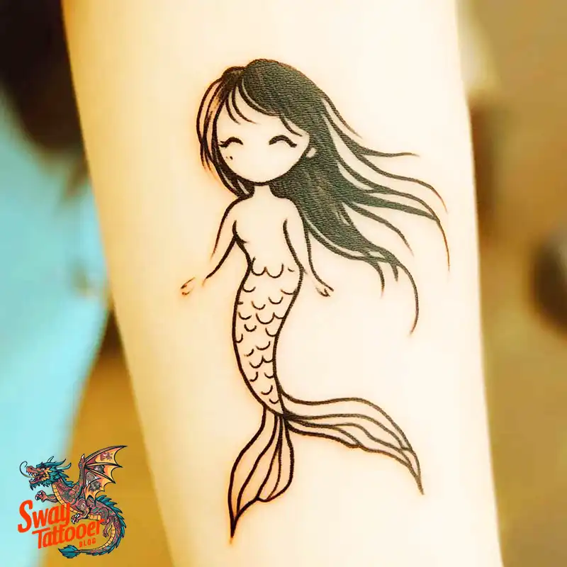 100 Mermaid Tattoo Designs: Ocean-Inspired Ink Magic 45 Mermaid tattoo