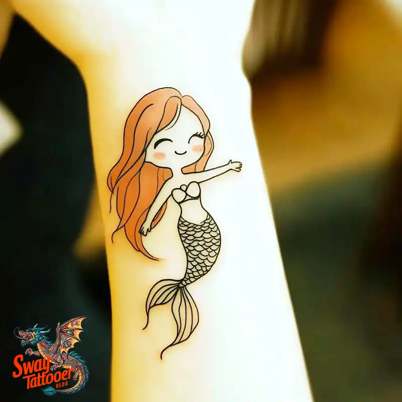 100 Mermaid Tattoo Designs: Ocean-Inspired Ink Magic 44 Mermaid tattoo