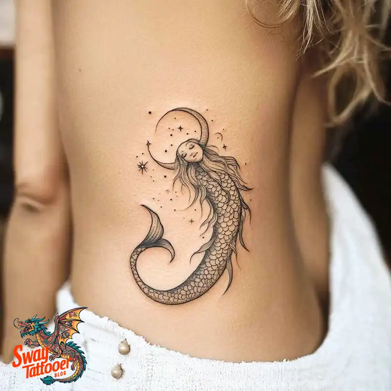 100 Mermaid Tattoo Designs: Ocean-Inspired Ink Magic 38 Mermaid tattoo