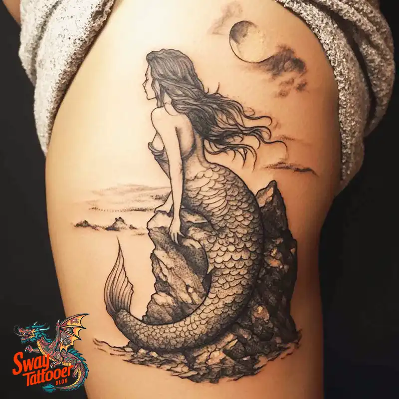 100 Mermaid Tattoo Designs: Ocean-Inspired Ink Magic 82 Mermaid tattoo