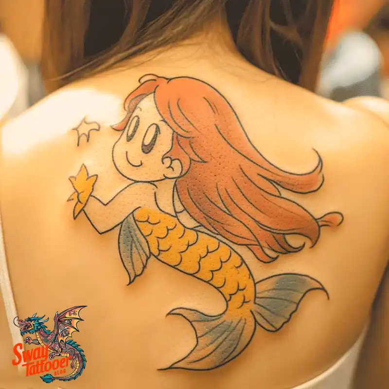 100 Mermaid Tattoo Designs: Ocean-Inspired Ink Magic 37 Mermaid tattoo