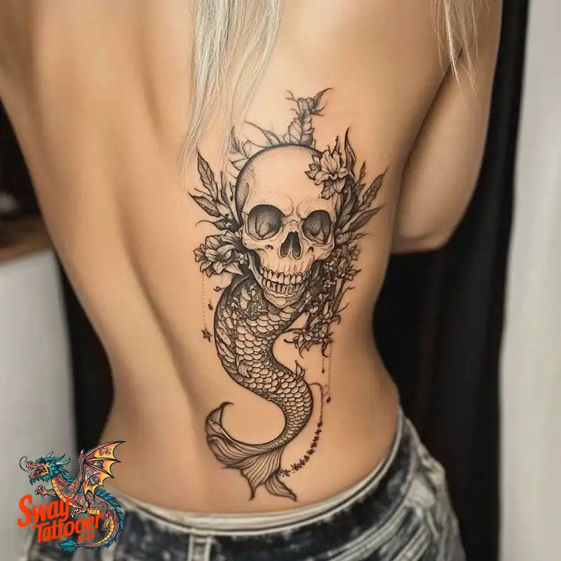 100 Mermaid Tattoo Designs: Ocean-Inspired Ink Magic 28 Mermaid tattoo