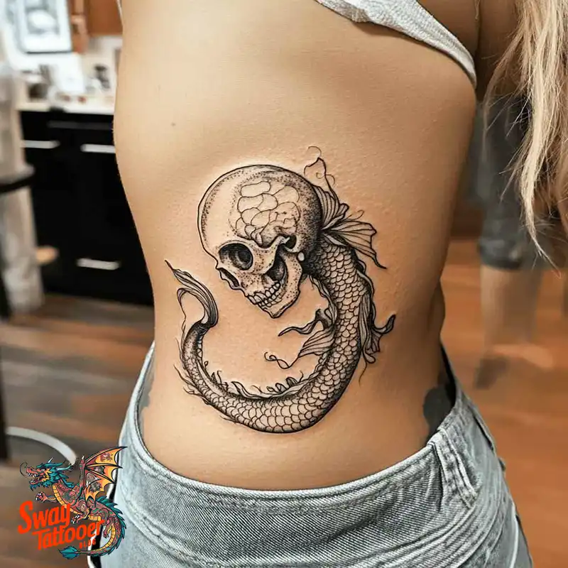 100 Mermaid Tattoo Designs: Ocean-Inspired Ink Magic 29 Mermaid tattoo