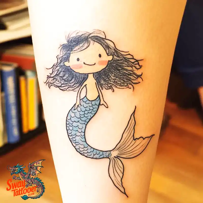 100 Mermaid Tattoo Designs: Ocean-Inspired Ink Magic 22 Mermaid tattoo