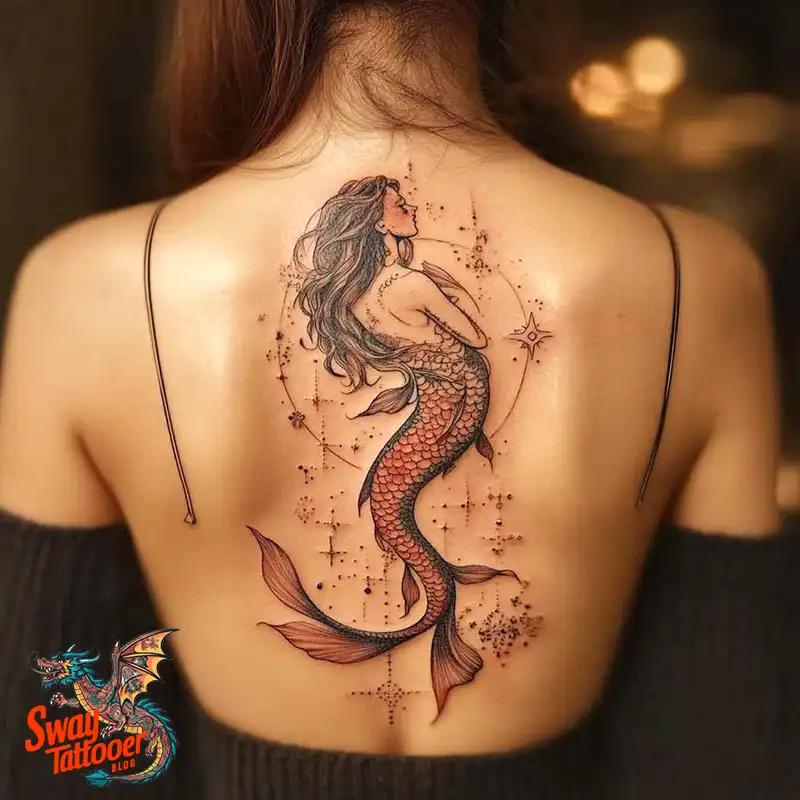 100 Mermaid Tattoo Designs: Ocean-Inspired Ink Magic 21 Mermaid tattoo