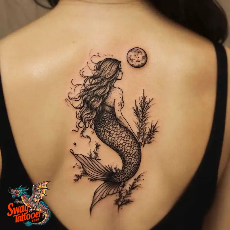 100 Mermaid Tattoo Designs: Ocean-Inspired Ink Magic 80 Mermaid tattoo
