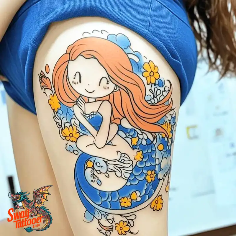 100 Mermaid Tattoo Designs: Ocean-Inspired Ink Magic 17 Mermaid tattoo