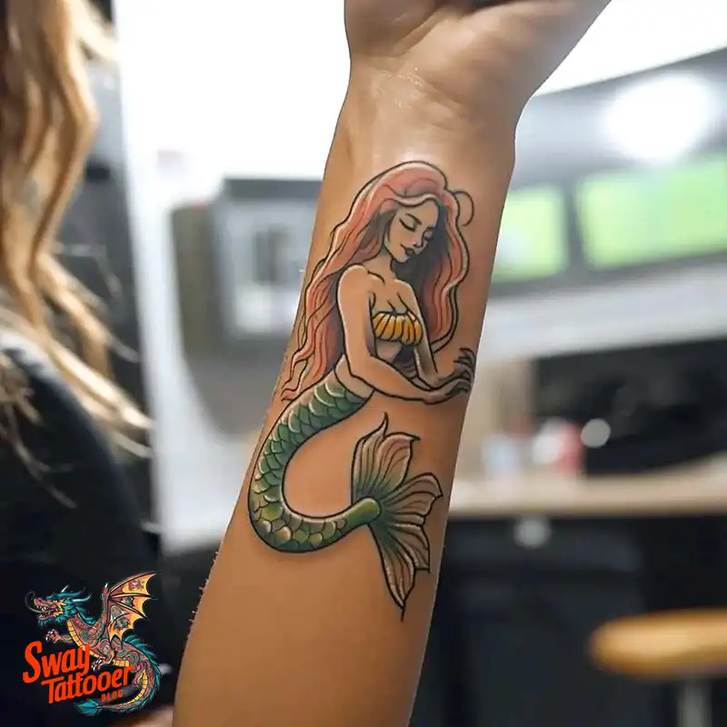 100 Mermaid Tattoo Designs: Ocean-Inspired Ink Magic 13 Mermaid tattoo
