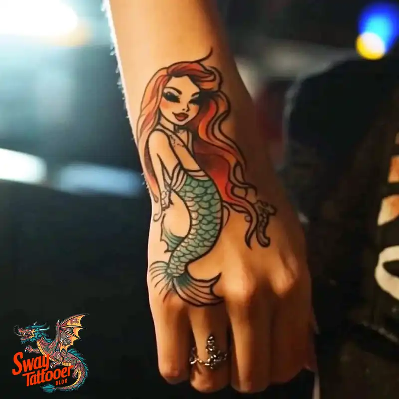 100 Mermaid Tattoo Designs: Ocean-Inspired Ink Magic 12 Mermaid tattoo