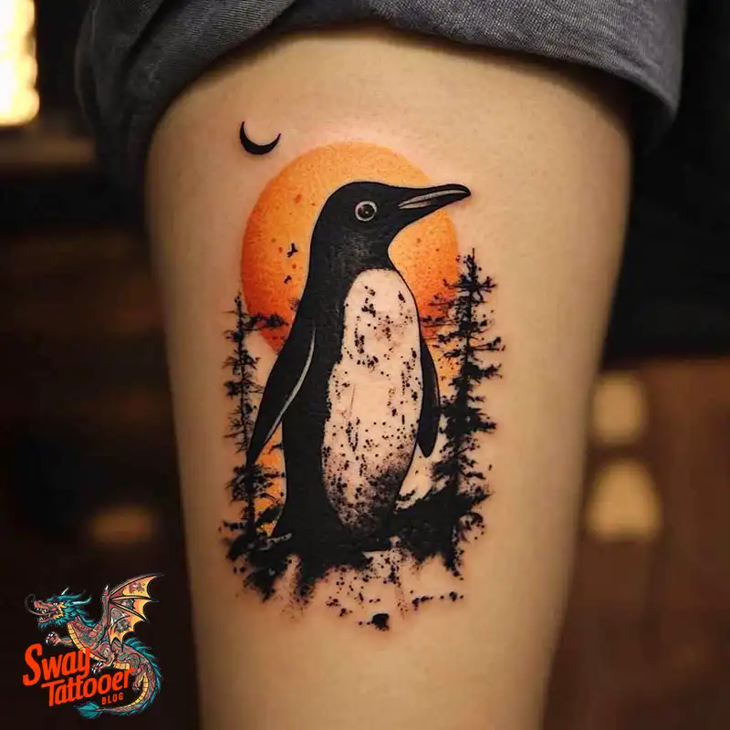 100 Penguin Tattoo Design Ideas: Celebrate Cool Creatures 74 Penguin Tattoo