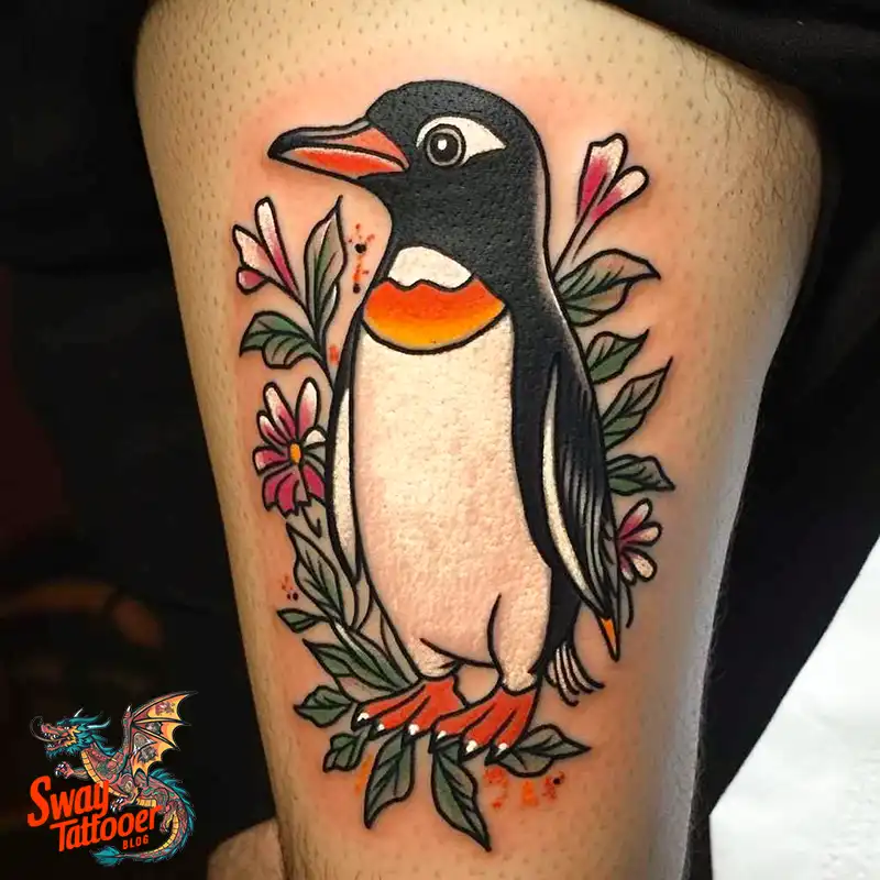 100 Penguin Tattoo Design Ideas: Celebrate Cool Creatures 65 Penguin Tattoo