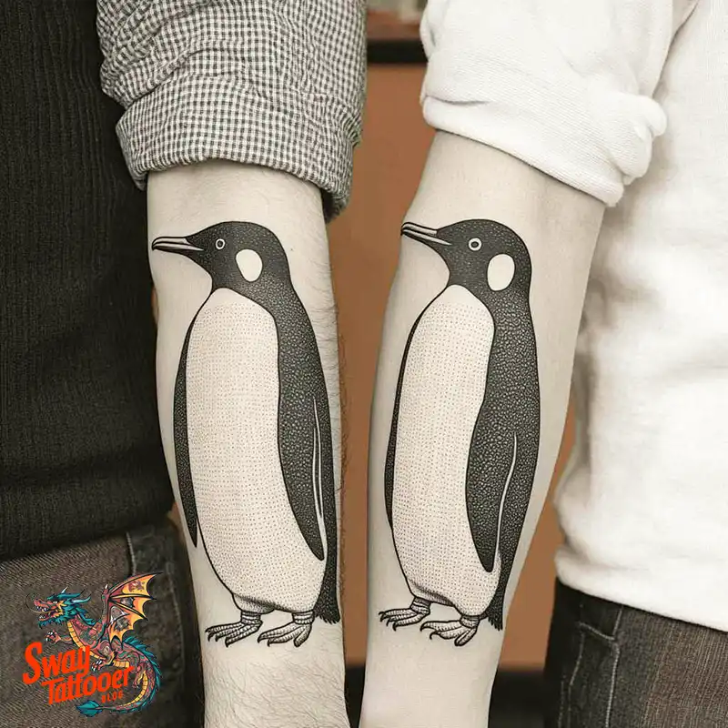 100 Penguin Tattoo Design Ideas: Celebrate Cool Creatures 98 Penguin Tattoo
