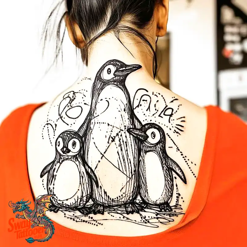 100 Penguin Tattoo Design Ideas: Celebrate Cool Creatures 51 Penguin Tattoo