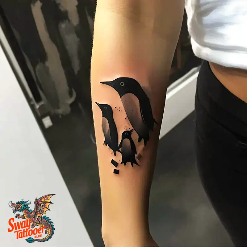 100 Penguin Tattoo Design Ideas: Celebrate Cool Creatures 49 Penguin Tattoo