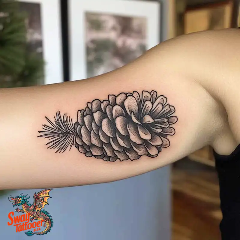 100 Pine Cone Tattoo Designs: Symbolism, Style & Placement 86 Pine cone tattoo