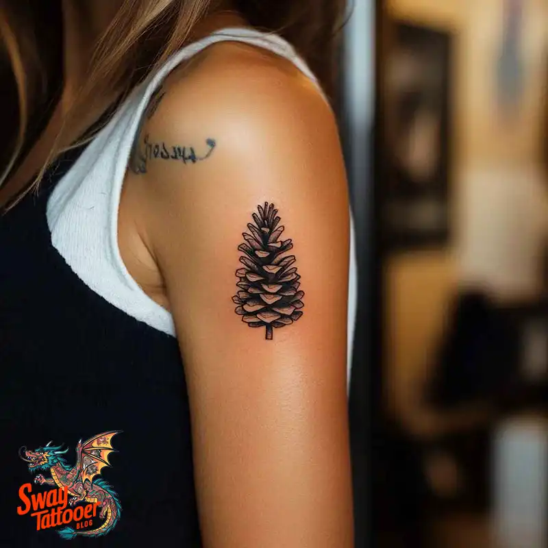 100 Pine Cone Tattoo Designs: Symbolism, Style & Placement 78 Pine cone tattoo