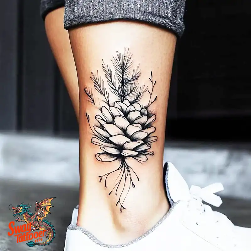100 Pine Cone Tattoo Designs: Symbolism, Style & Placement 69 Pine cone tattoo