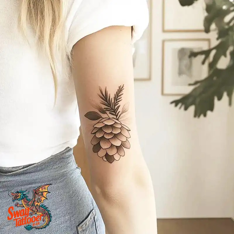 100 Pine Cone Tattoo Designs: Symbolism, Style & Placement 74 Pine cone tattoo
