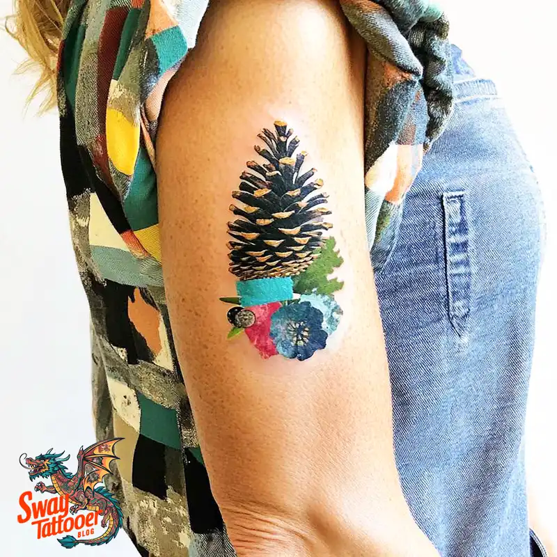 100 Pine Cone Tattoo Designs: Symbolism, Style & Placement 66 Pine cone tattoo