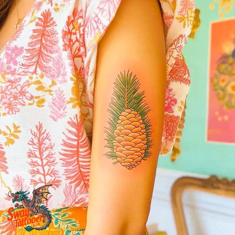 100 Pine Cone Tattoo Designs: Symbolism, Style & Placement 63 Pine cone tattoo