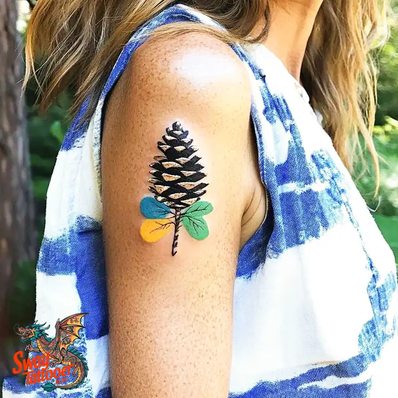 100 Pine Cone Tattoo Designs: Symbolism, Style & Placement 61 Pine cone tattoo