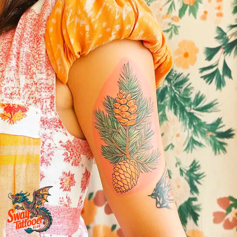 100 Pine Cone Tattoo Designs: Symbolism, Style & Placement 59 Pine cone tattoo