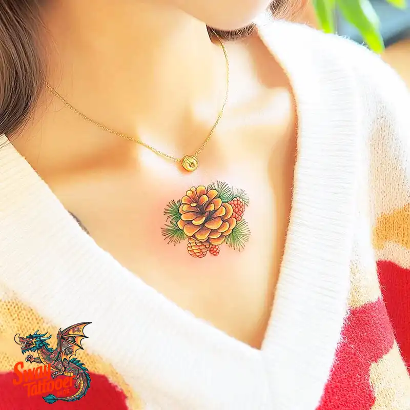 100 Pine Cone Tattoo Designs: Symbolism, Style & Placement 46 Pine cone tattoo
