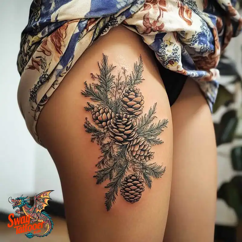 100 Pine Cone Tattoo Designs: Symbolism, Style & Placement 28 Pine cone tattoo