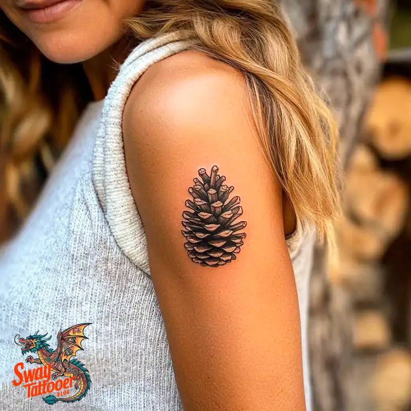 100 Pine Cone Tattoo Designs: Symbolism, Style & Placement 12 Pine cone tattoo