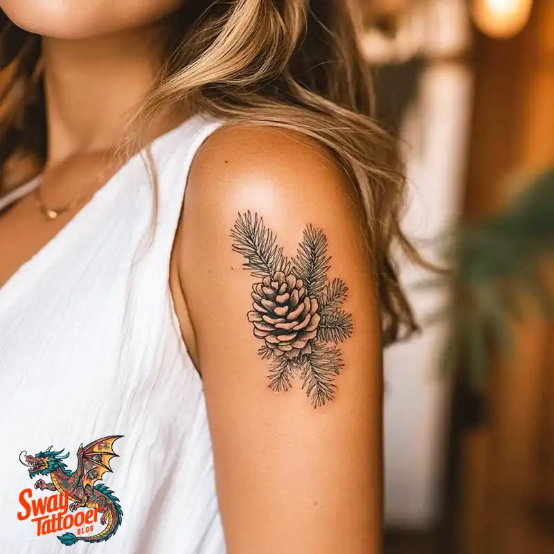 100 Pine Cone Tattoo Designs: Symbolism, Style & Placement 9 Pine cone tattoo