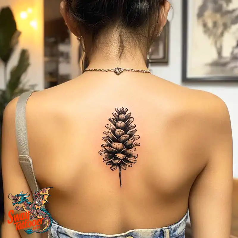 100 Pine Cone Tattoo Designs: Symbolism, Style & Placement 1 Pine cone tattoo
