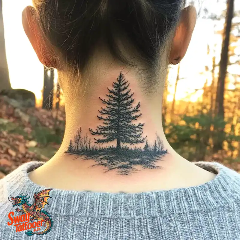 120 Pine Tree Tattoo Designs: Nature-Inspired Ink Arts 108 Pine Tree Tattoo