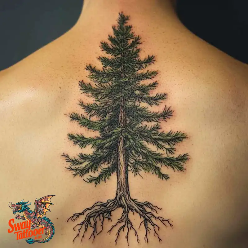 120 Pine Tree Tattoo Designs: Nature-Inspired Ink Arts 107 Pine Tree Tattoo