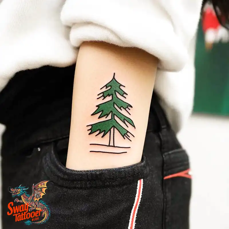 120 Pine Tree Tattoo Designs: Nature-Inspired Ink Arts 8 Pine Tree Tattoo