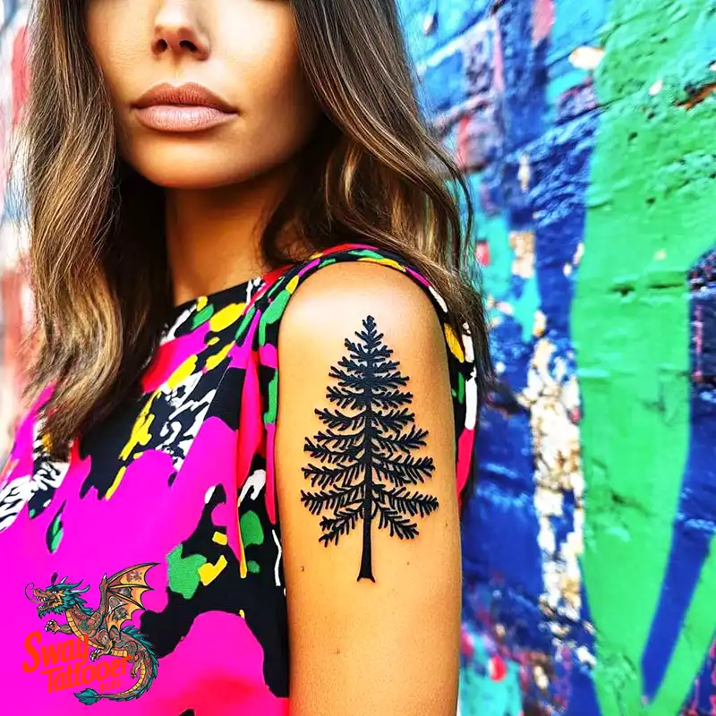 120 Pine Tree Tattoo Designs: Nature-Inspired Ink Arts 2 Pine Tree Tattoo