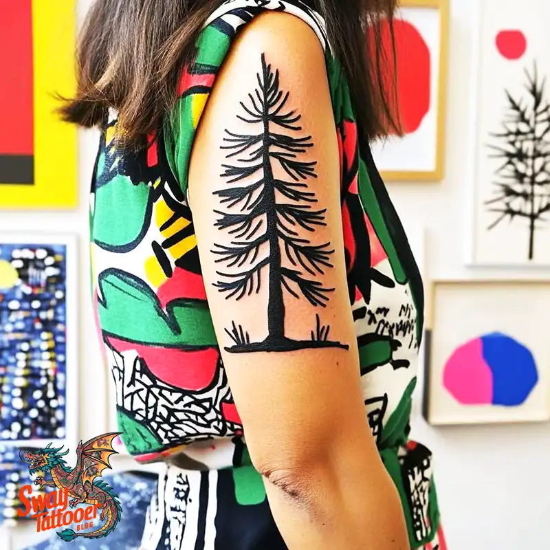 120 Pine Tree Tattoo Designs: Nature-Inspired Ink Arts 104 Pine Tree Tattoo