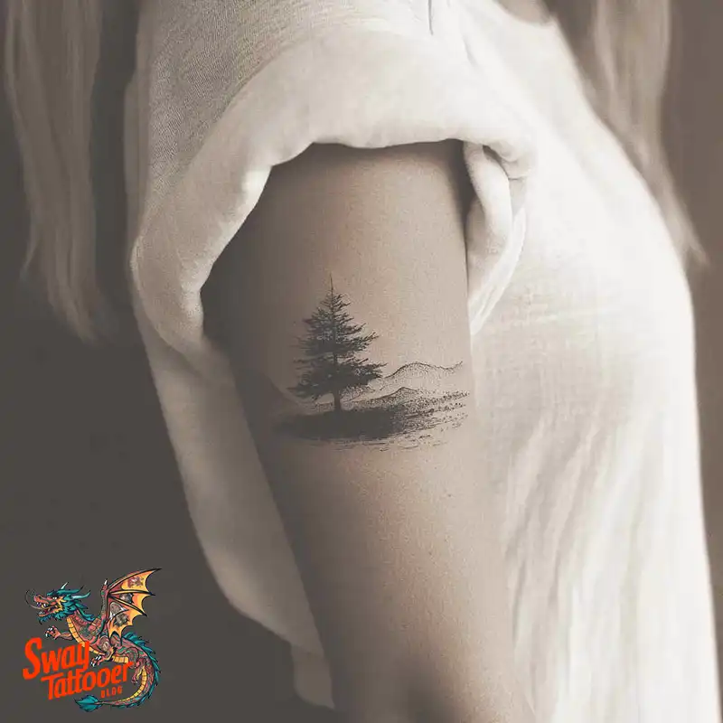 120 Pine Tree Tattoo Designs: Nature-Inspired Ink Arts 99 Pine Tree Tattoo