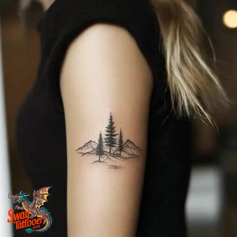 120 Pine Tree Tattoo Designs: Nature-Inspired Ink Arts 102 Pine Tree Tattoo
