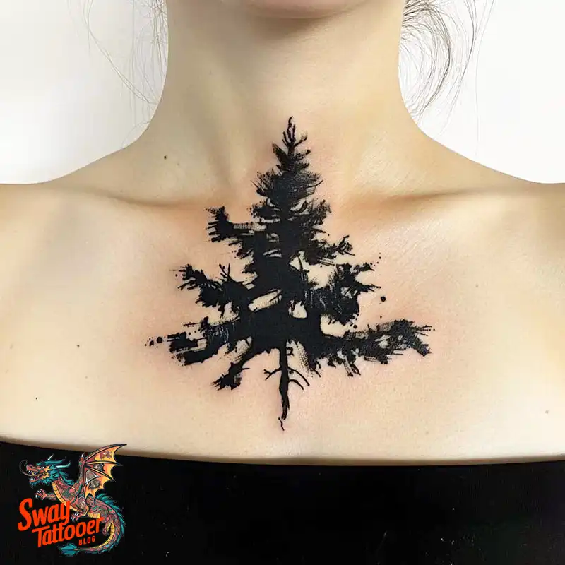 120 Pine Tree Tattoo Designs: Nature-Inspired Ink Arts 68 Pine Tree Tattoo