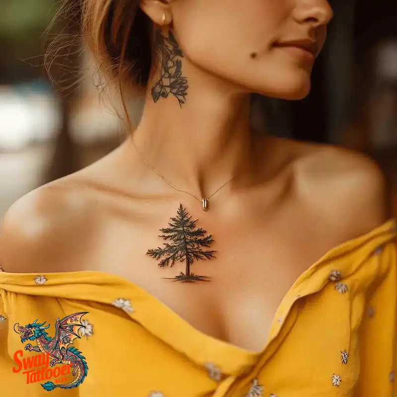 120 Pine Tree Tattoo Designs: Nature-Inspired Ink Arts 67 Pine Tree Tattoo
